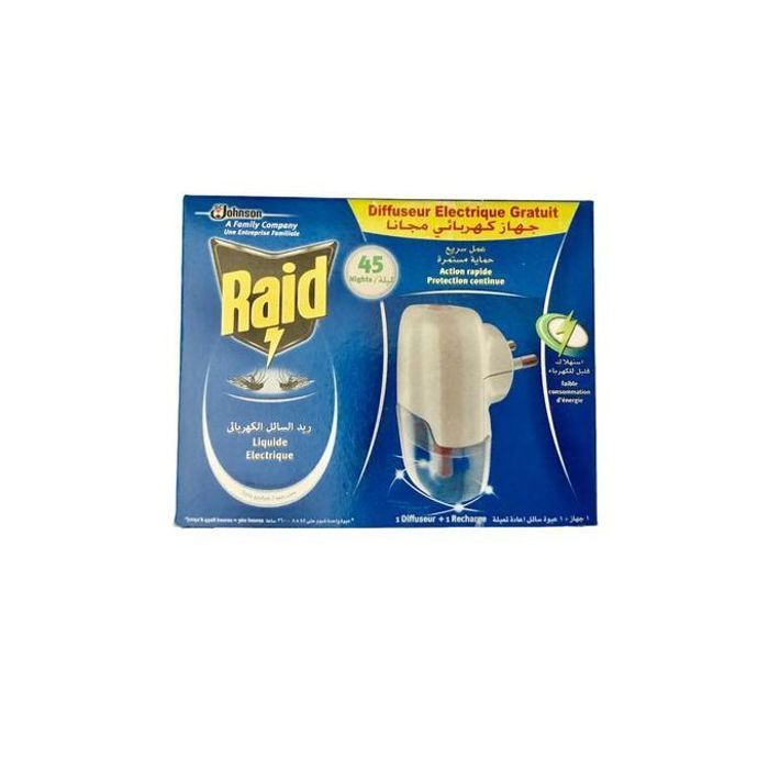 Raid Diffuseur Electrique Liquide anti-moustiques 45 nuits