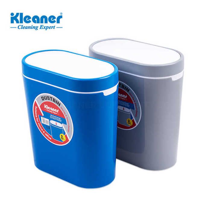 poubelle en plastique domestique, poubelle de salle de bain de forme ovale 8L