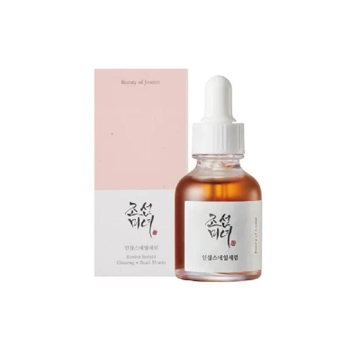 Sérum Régénérant - Beauty Of Joseon - Ginseng + Bave d'Escargot - 30 ml - Hydratation Intense - Peaux Fatiguées
