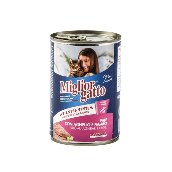 CHAT PATE AGNEAU/FOIE 400G 2430 MORANDO