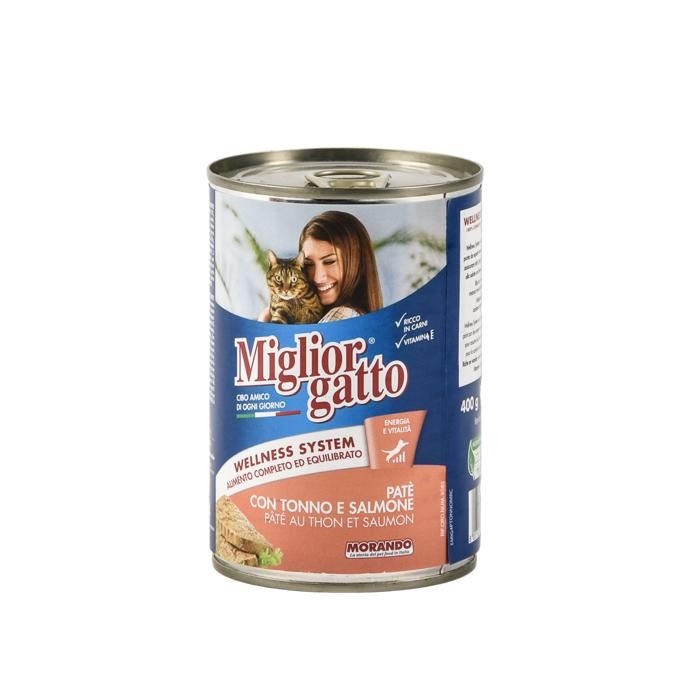 CHAT PATE THON/SAUMON 400G 2447 MORANDO
