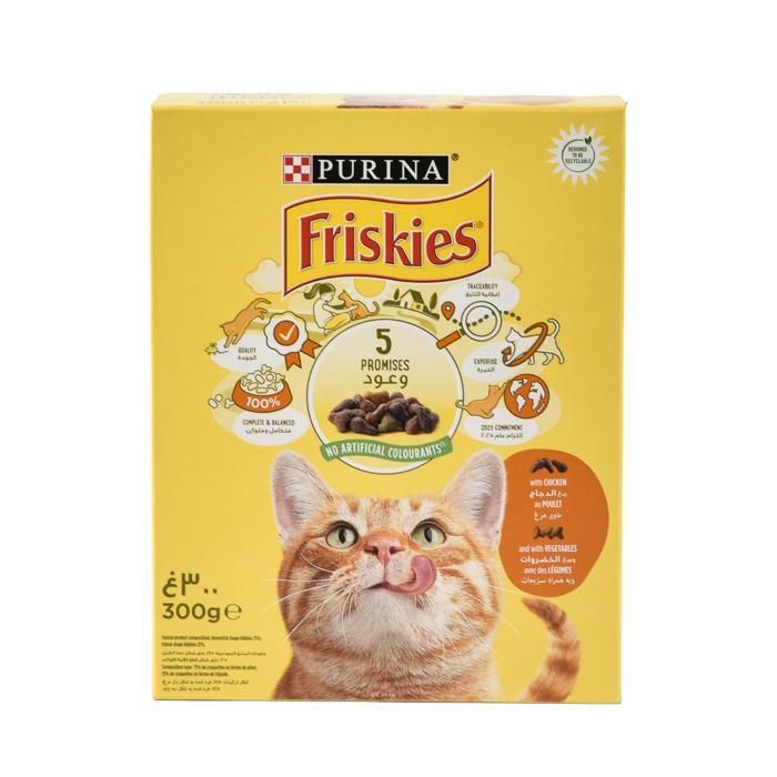 FRISKIES CHAT POULET ET LEGUMES 300GR