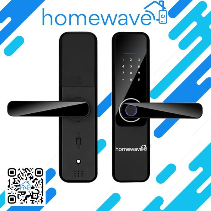 Poignée de porte intelligente H6 Noir