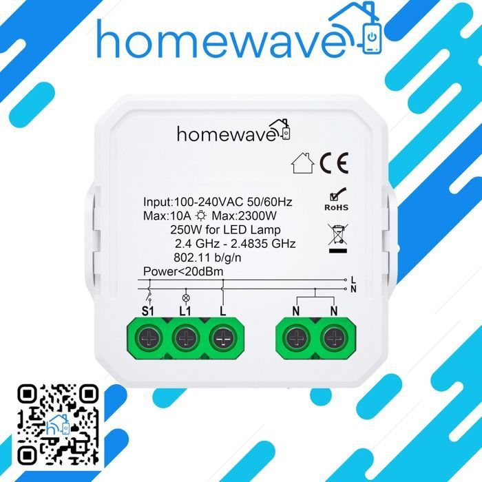 Module interrupteur intelligent WiFi - 1 canal