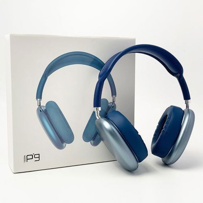 Casque Bluetooth - P9 - Sans fil - Bleu - 400 mAh - Anti-éclaboussement
