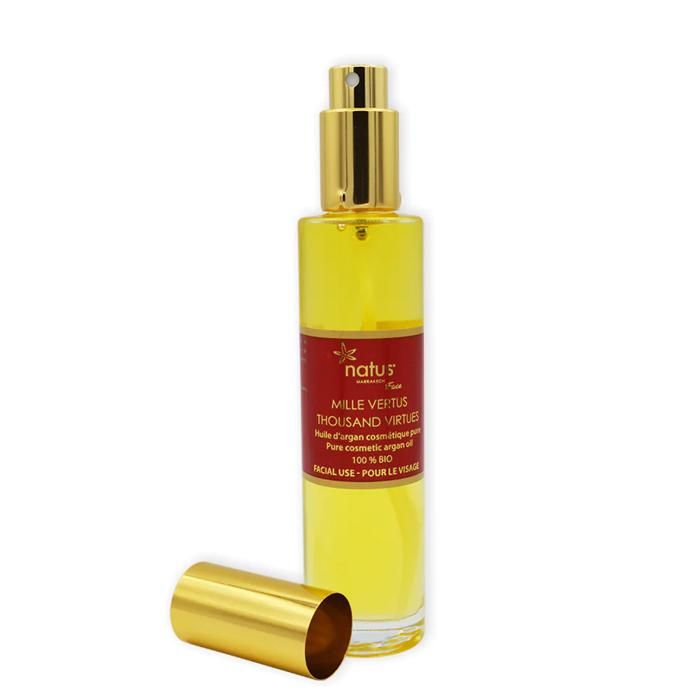Mille vertus visage Huile d'argan cosmétique pure 100 % Bio 50ml