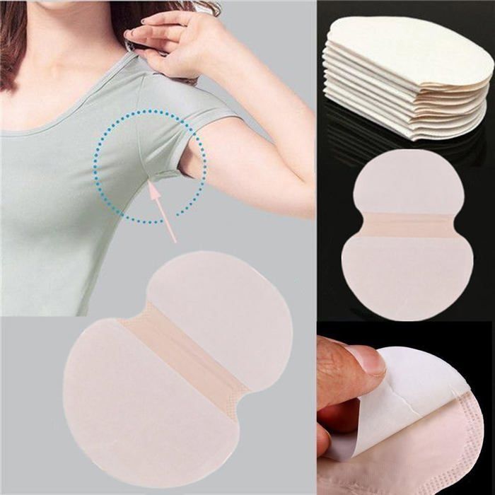 20 pièces Tampons anti-transpirants, anti-sueur, déodorants, absorbants, aisselles