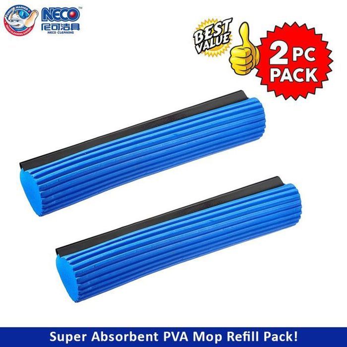 Neco Recharge PVA Mop Sponge - 26cm - 2pcs