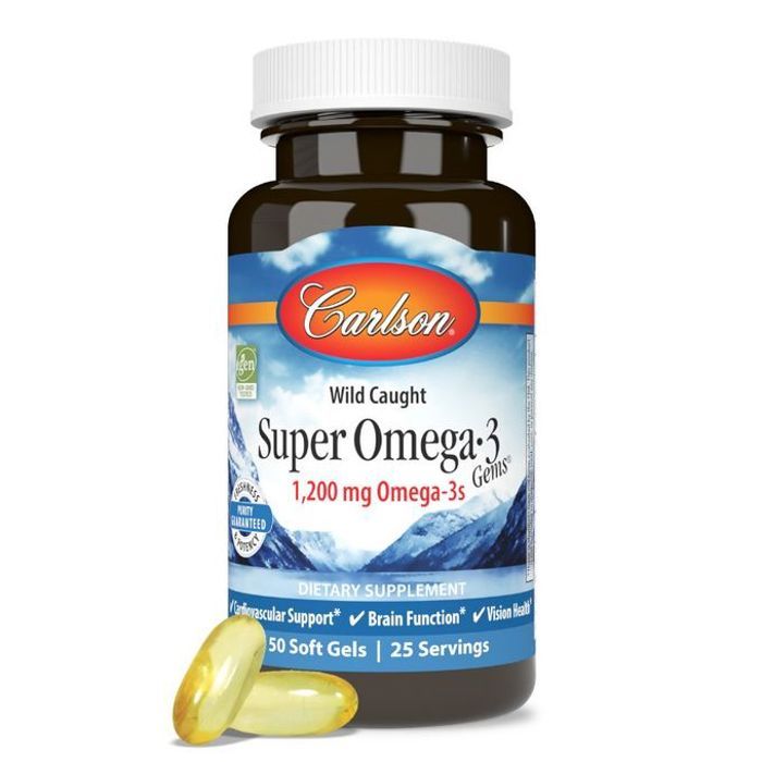 Super oméga 3, 600 mg, [ Santé cardiovasculaire Fonction cérébrale ] 50 Softgels