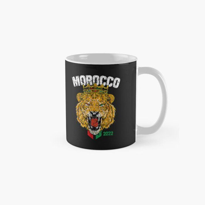 Morocco Lion Flag Sport Soccer Football Proud T-Shirt Mug classique