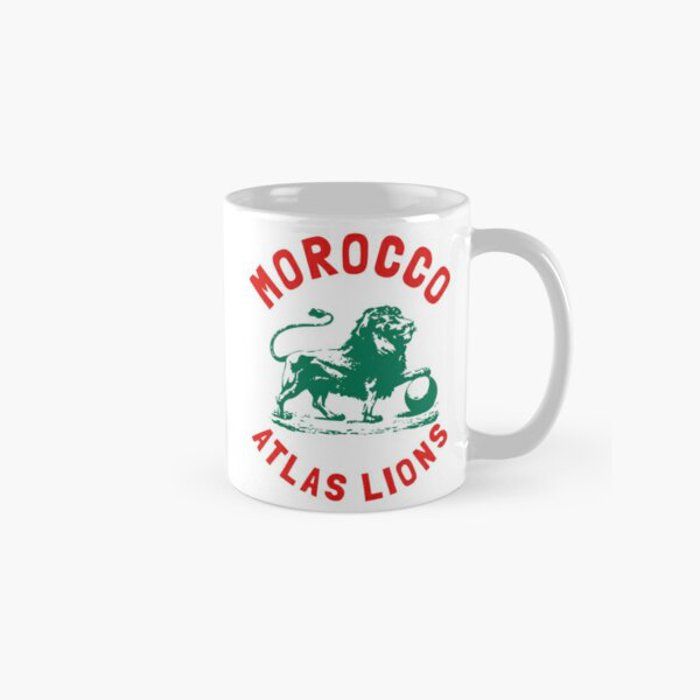 Maroc Jersey Team Morocco Atlas Lions tee-shirt graphique des fans Mug classique