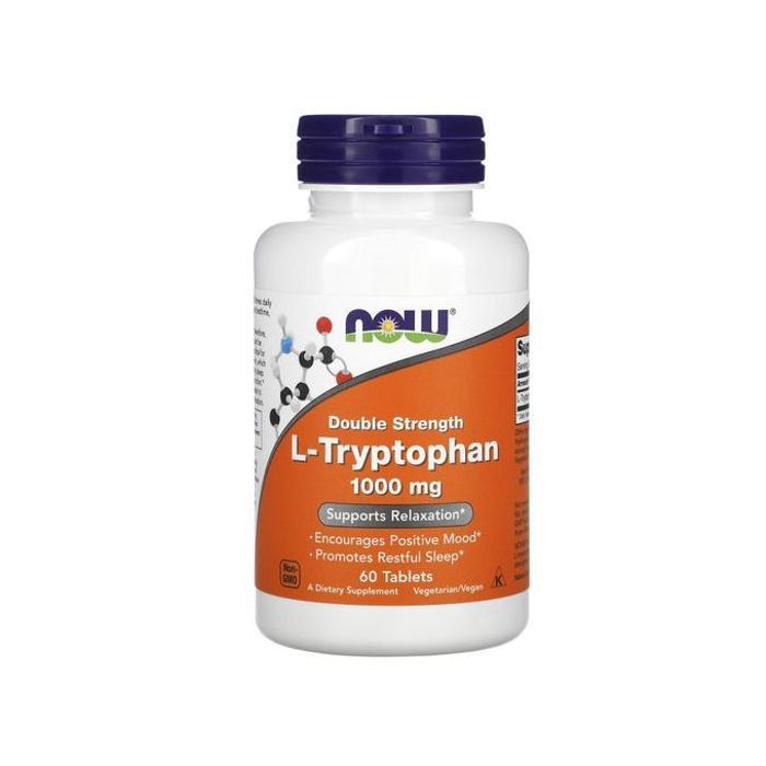 L-tryptophane ouble efficacité 1000 mg 60 comprimés favorise le sommeil
