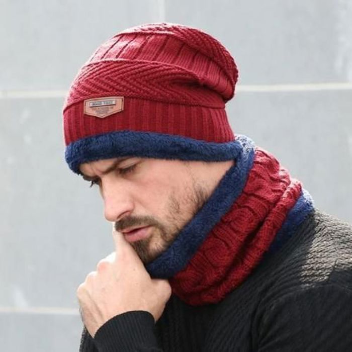 Ensemble de bonnets et écharpes pour hommes femmes