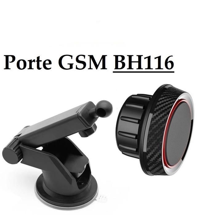 Support téléphone portable en voiture STRONG magnétique universel noir BH 116