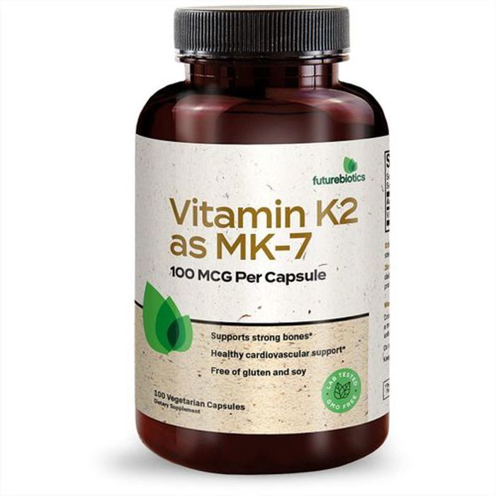 Vitamine K2 sous forme de MK-7, 100 µg [Renforce la solidité des os] 100 CapsVeg