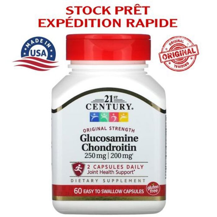 Glucosamine Chondroitin, Original Strength, 250 mg / 200 mg, 60 Capsules