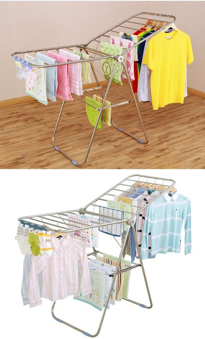 sèche à linge vétement meuble en inox