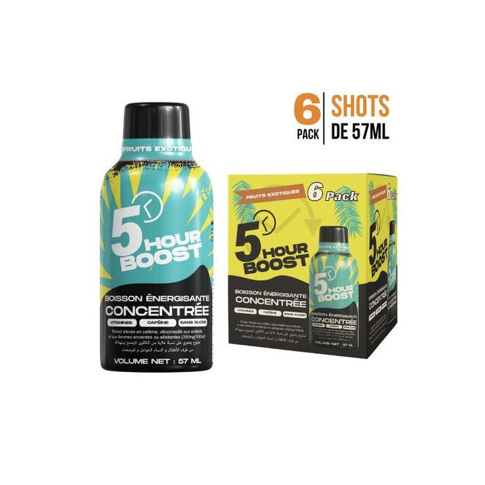 5 HOUR BOOST - ENERGY SHOT FRUITS EXOTIQUES 6x60 ML