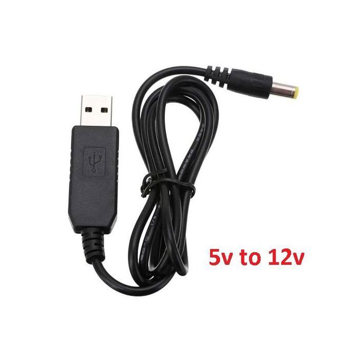 Câble Convertisseur 5V To 12V USB BOOST CABLE vers DC 5,5/2,1 Routeur\Modem\Wifi