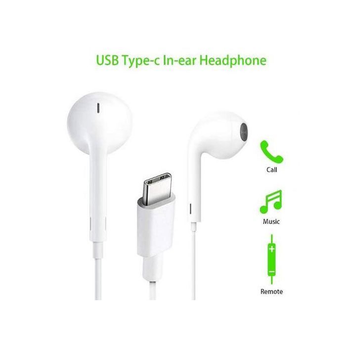 DINEX CASQUE USB C, écouteurs filaires type C avec micro, Earphone sounds of nature ex-d009c