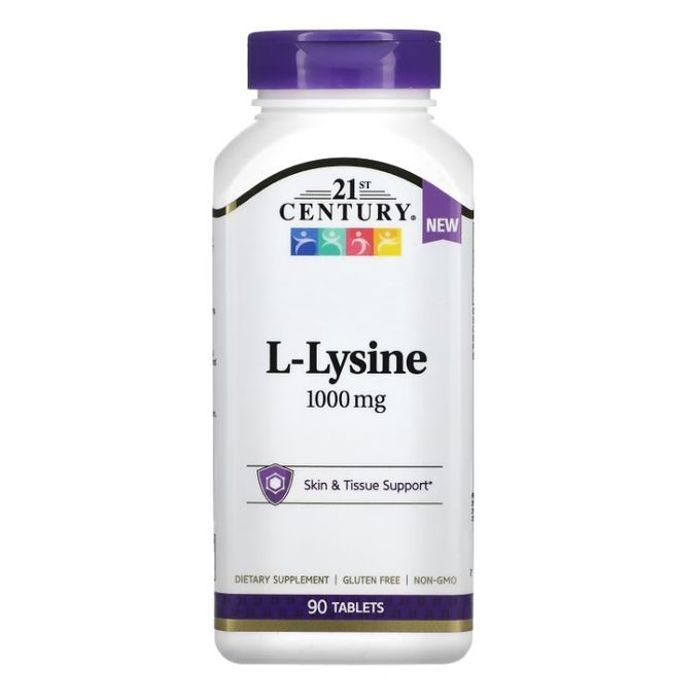 L-Lysine, 1000 mg, [ Soutien de la peau et des tissus ] 90 comprimés