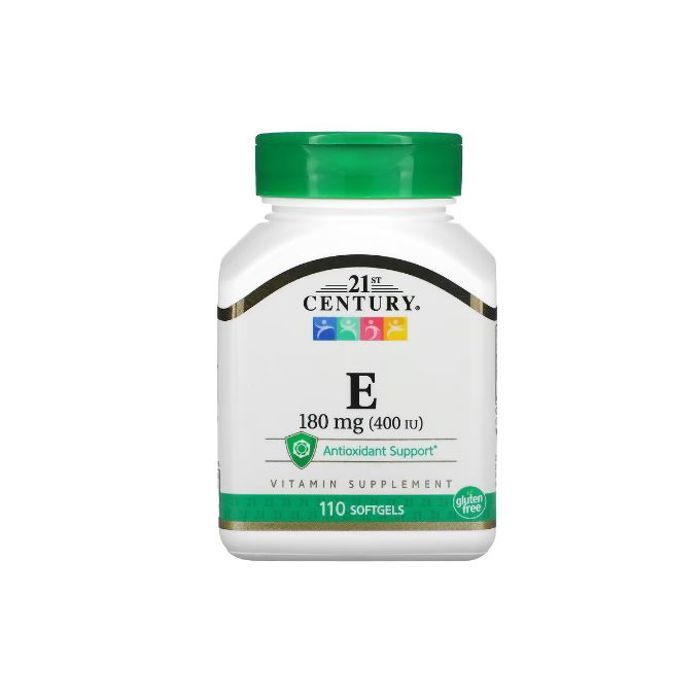 Vitamine E, 180 mg (400 UI), antioxydant soutien système immunitaire 110 capsule