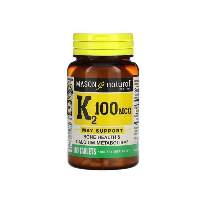 Vitamine K2, 100 mcg, favoriser la santé osseuse et le métabolisme 100 comprimé