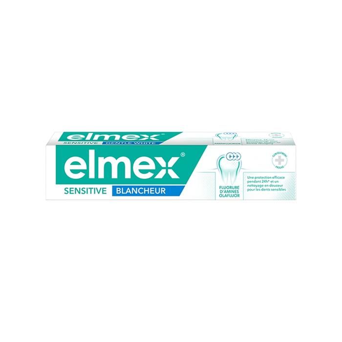 Dentifrice - Elmex - Sensitive Blancheur - 75 ML - Protection longue durée - Renforce les dents