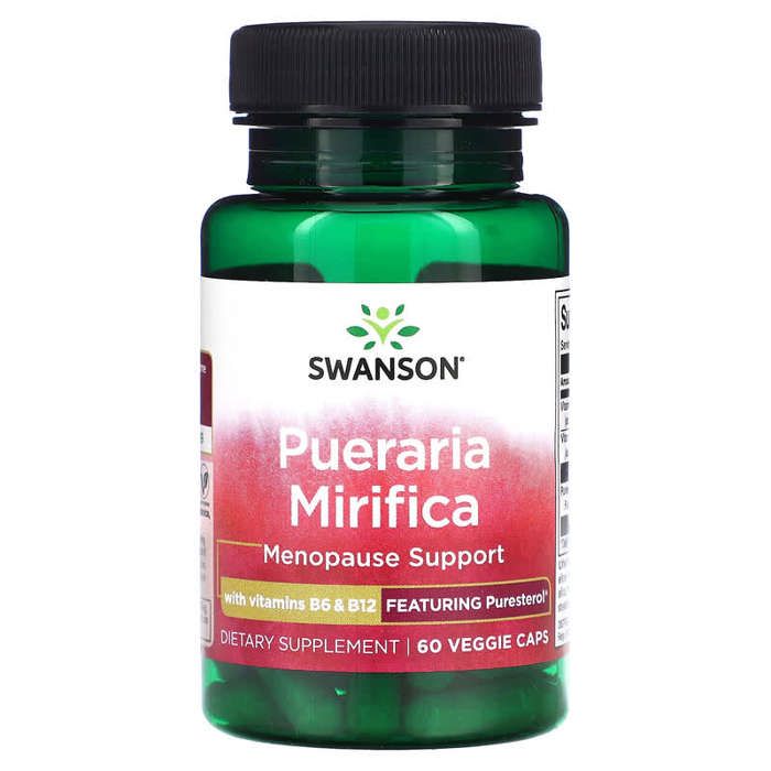 Pueraria mirifica aux vitamines B6 et B12, 60 capsules végétariennes