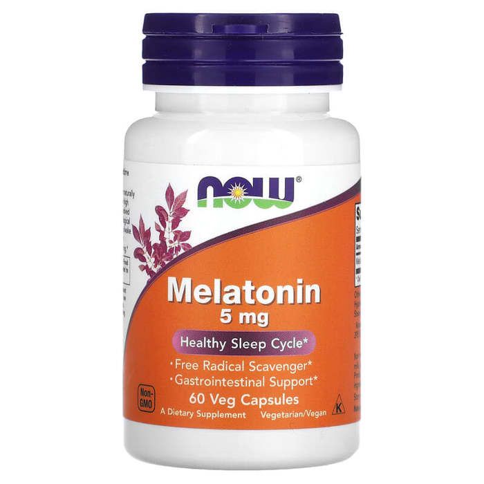 Mélatonine, 5 mg, 60 capsules végétariennes