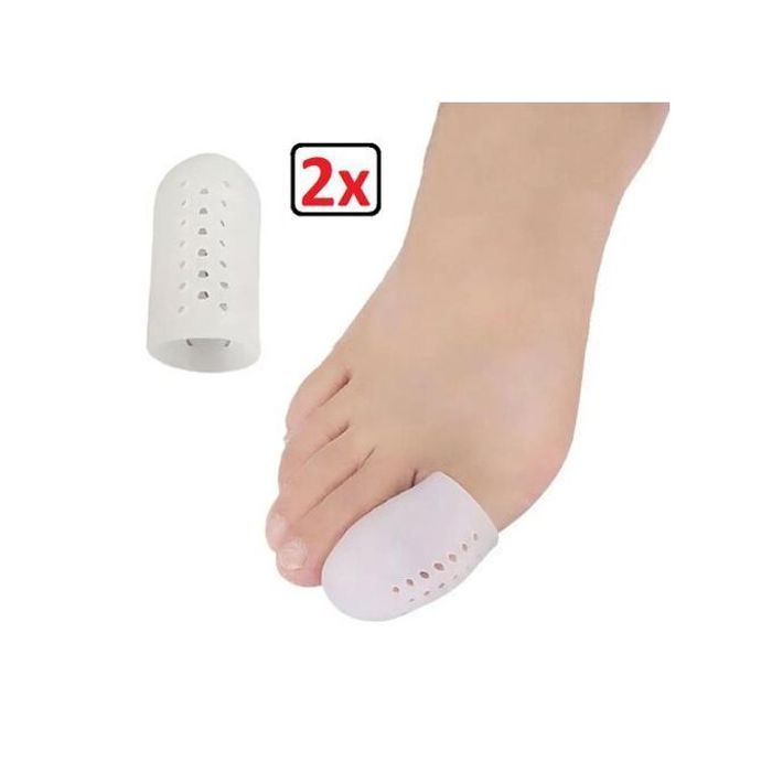 2 pièces Silicone Tube Bandage Séparateurs d'orteils protecteurs
