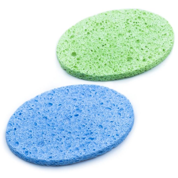 ÉPONGES DE NETTOYAGE DU VISAGE 651 OR BLEU