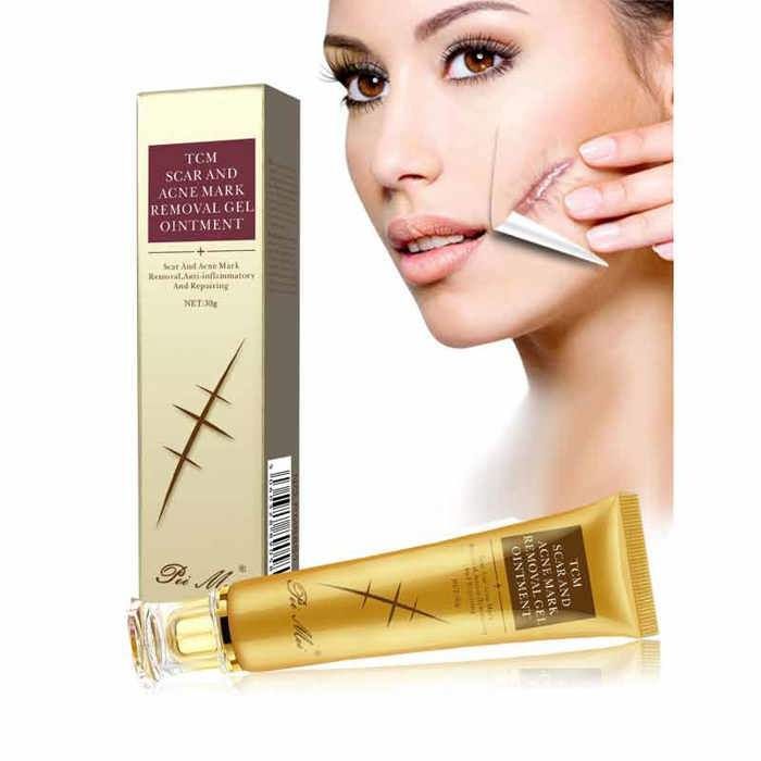 Élimination de Cicatrices, anti-acné, Brûlure, Grossesse, Vergetures - Crème Gel Réparatrice de la peau