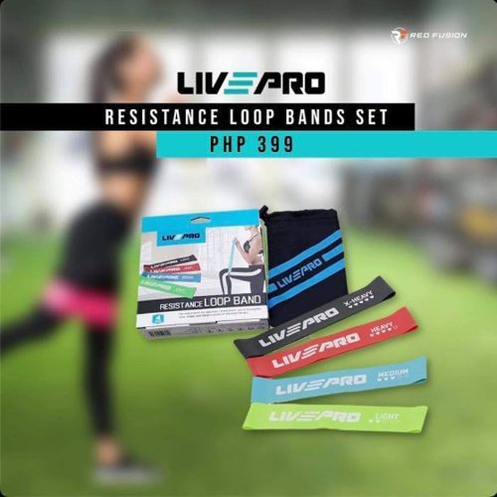 Boucles de résistance Gymstick Live Pro (ensemble - 4 niveaux de résistance)