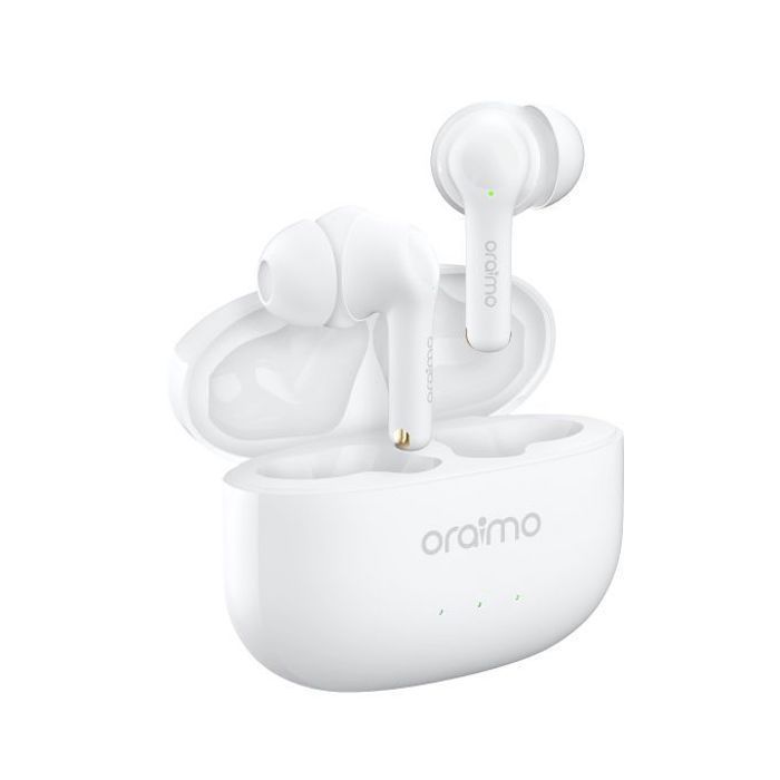 Écouteurs sans fil - ORAIMO - FreePods 3C - Voix HD - Autonomie 36H - Étanche - Blanc