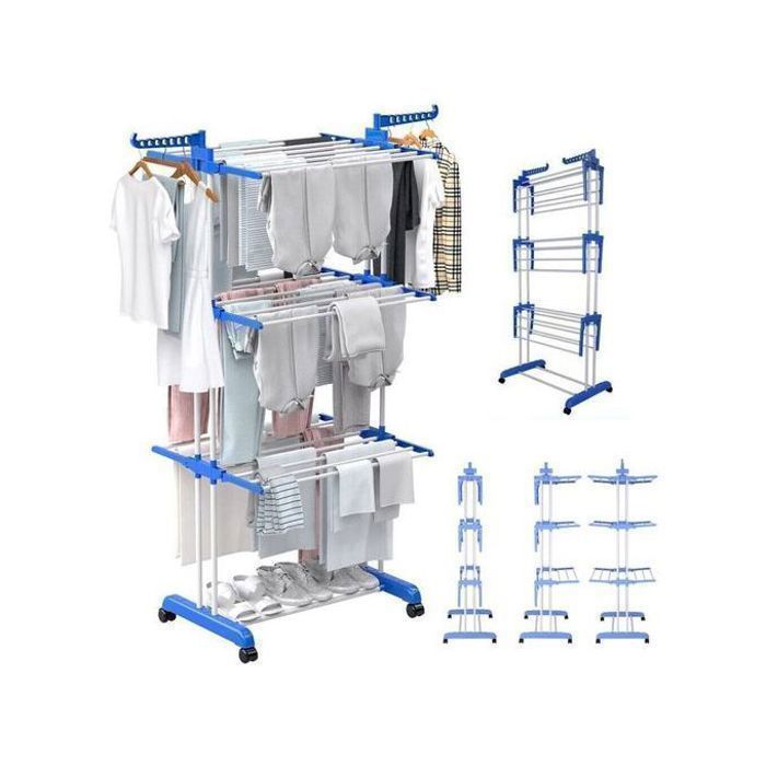 Séche linge verticale étendoir pliable - 30kg