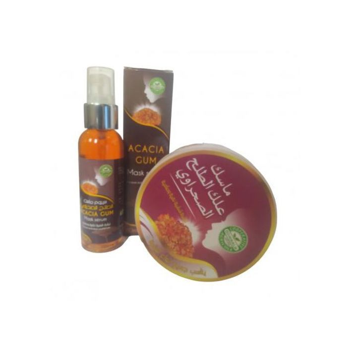 PACK Sérum et masque , gomme d'acacia naturelle du désert, haute qualité
