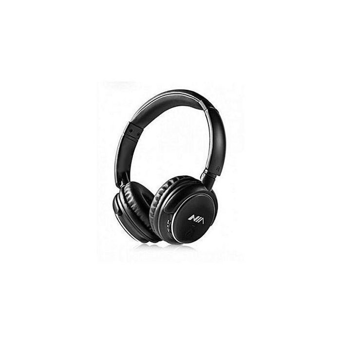 Casque Bluetooth Q1 avec Microphone Radio FM support Micro SD / Auxiliaire - noir