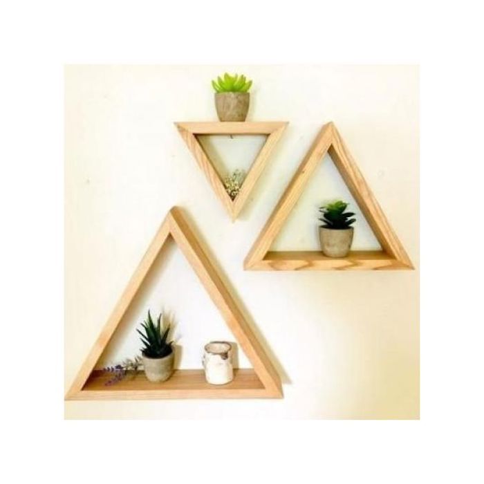 Ensemble de 3 étagères triangulaires