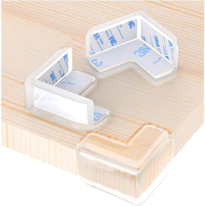 Angle de protection transparent pour enfants, 4 pièces