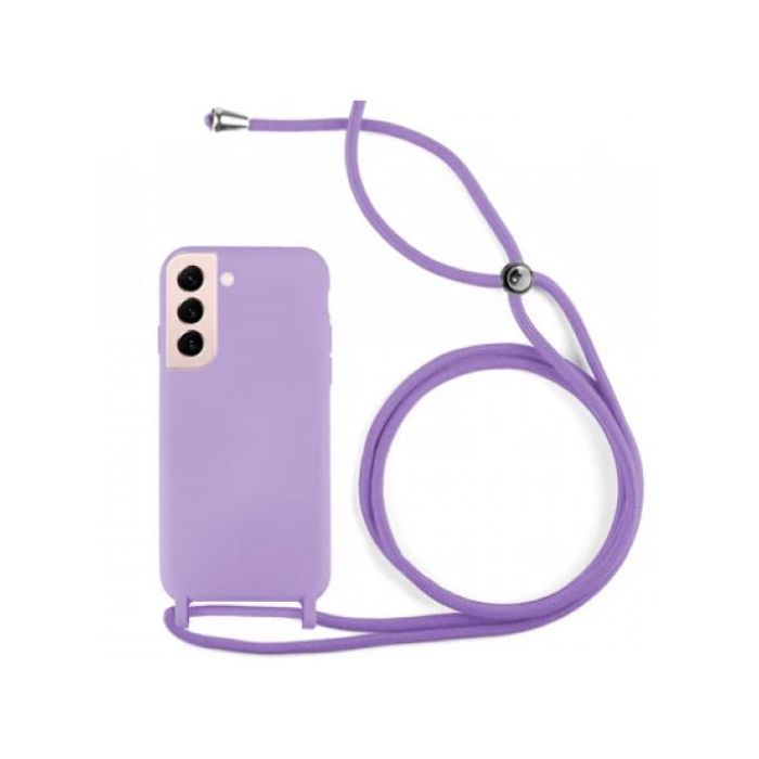 Coque Cordon - GENERIC - Samsung Galaxy S23 - Semi-rigide - Lanière Ajustable - Violet