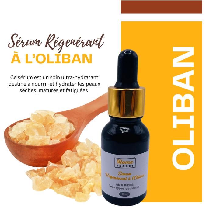 Sérum régénérant à l'huile d'Oliban, Sérum Anti-âge & Anti-Rides