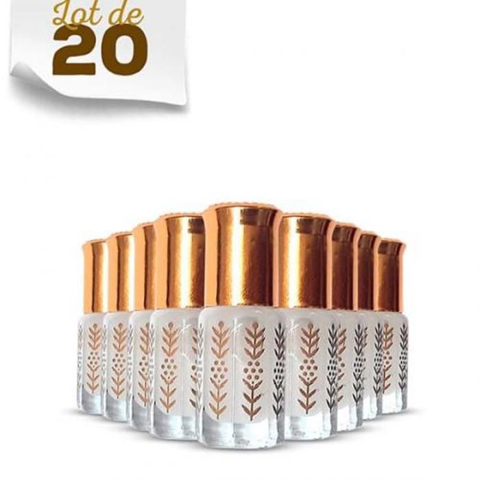 Fiole de musc tahara blanc - GENERIC - Lot de 20 - 3ml - Eau de parfum - Florale