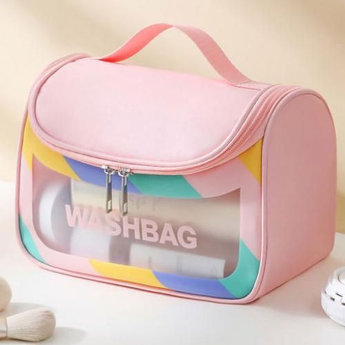 Sac de maquillage Washbag transparente Colorée étanche Modernist de qualité pour femmes