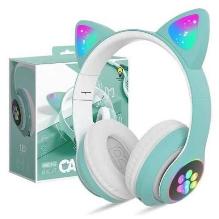 Casque Bluetooth Musique Chat Oreille Sans Fil