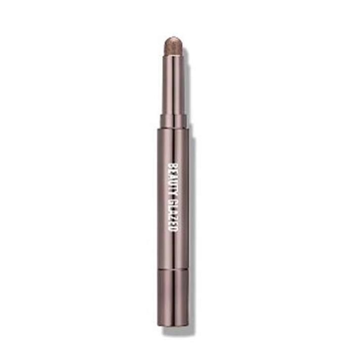 Fard à paupières - BEAUTY GLAZED - 04 COCOA - Soyeux Nacré - Crayon double embout - Marron