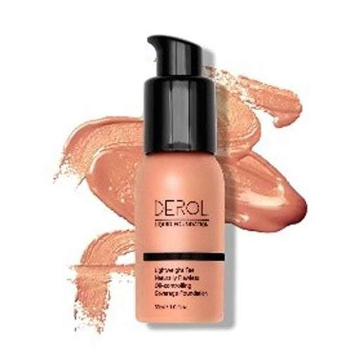 DEROL Foundation Matte Liquid Full Coverage 08 MOCHA - 30ml