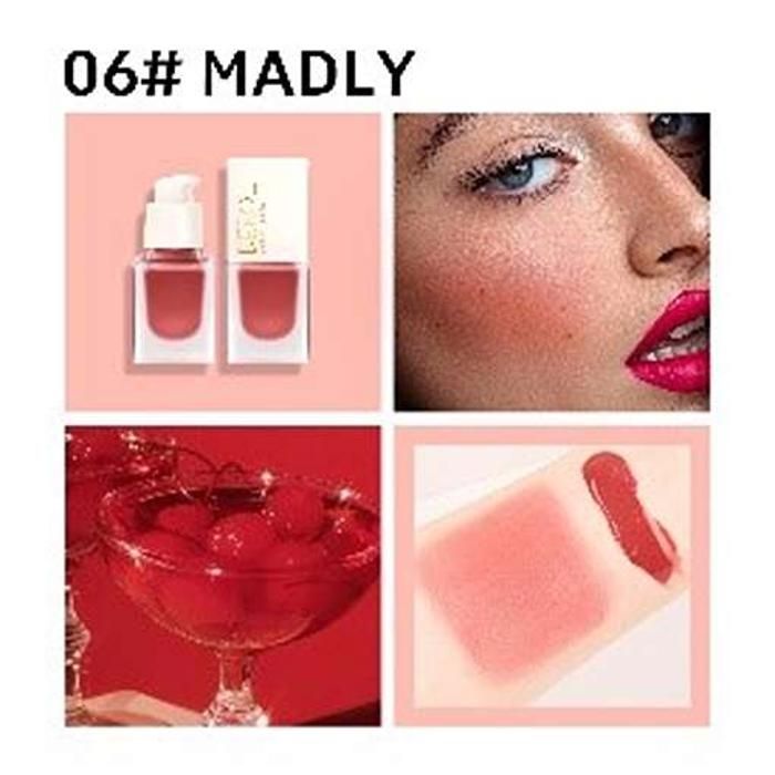 Blush - DEROL - Love Me Silky Liquid Blush 06 MADLY - 19ml - Rose chatoyant - Application facile