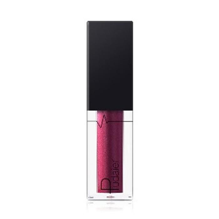 Pudaier Gloss à Lèvres Mat Métallique Nacré Couleur 21 - 3.5ml