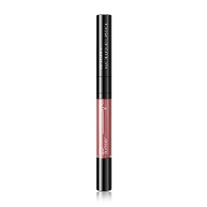 Pudaier Rouge à Lèvres Liquide Mat et Crayon à Lèvres 2N1 03 WARM CORAL